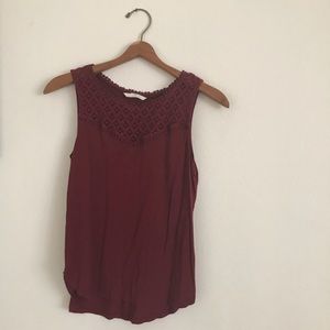 H&M crochet neck tank top